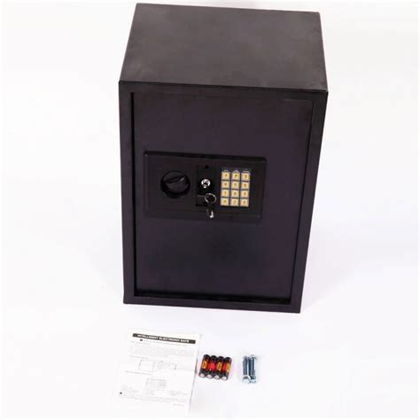 E50EA Home Use Electronic Password Steel Plate Safe Box Black